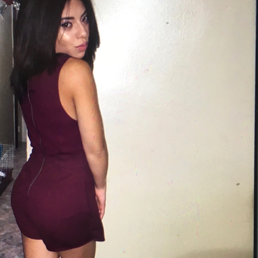 COPY - Burgundy Romper/ Dress